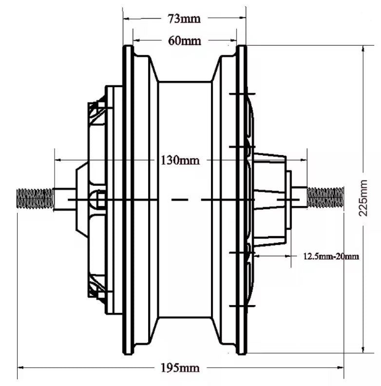 Fiido motor 8''  5000W hubmotor for 12'' 14''wheel upgrade your escooter