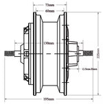 Fiido motor 8''  5000W hubmotor for 12'' 14''wheel upgrade your escooter