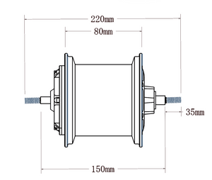 72V 3500W big power hubmotor for fast scooter