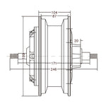 7''  5000W big power hubmotor for fast scooter