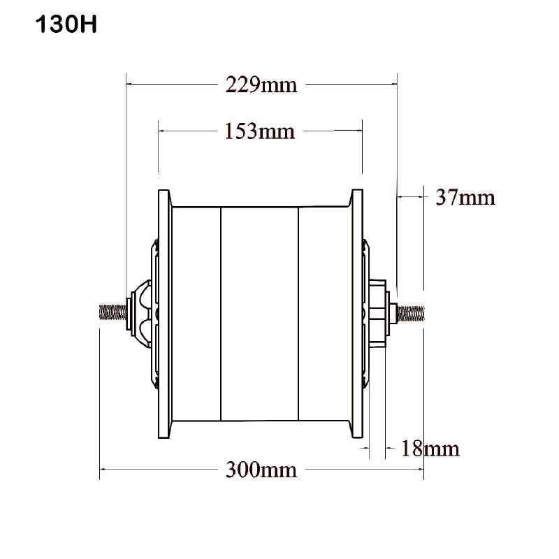 6.5'' 3800W-7000W Strong torque hubmotor for DIY fast scooter