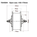 6.5'' 3800W-7000W Strong torque hubmotor for DIY fast scooter