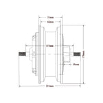 6.5'' 3500W big power hubmotor for fast scooter