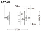 72V-96V 6000W Customed Powerful hubmotor for scooter racing