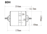 72V-96V 6000W Customed Powerful hubmotor for scooter racing