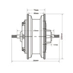 8''  5500W strong torque power big motor for off road beast scooter