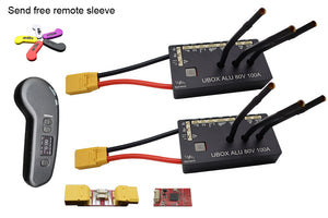 ESK8 Pack4: 2single ubox 80v 100A motor controller and uni1 v2 remote