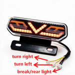 12v rear brake turn lights 4in1 light for escooter ebike