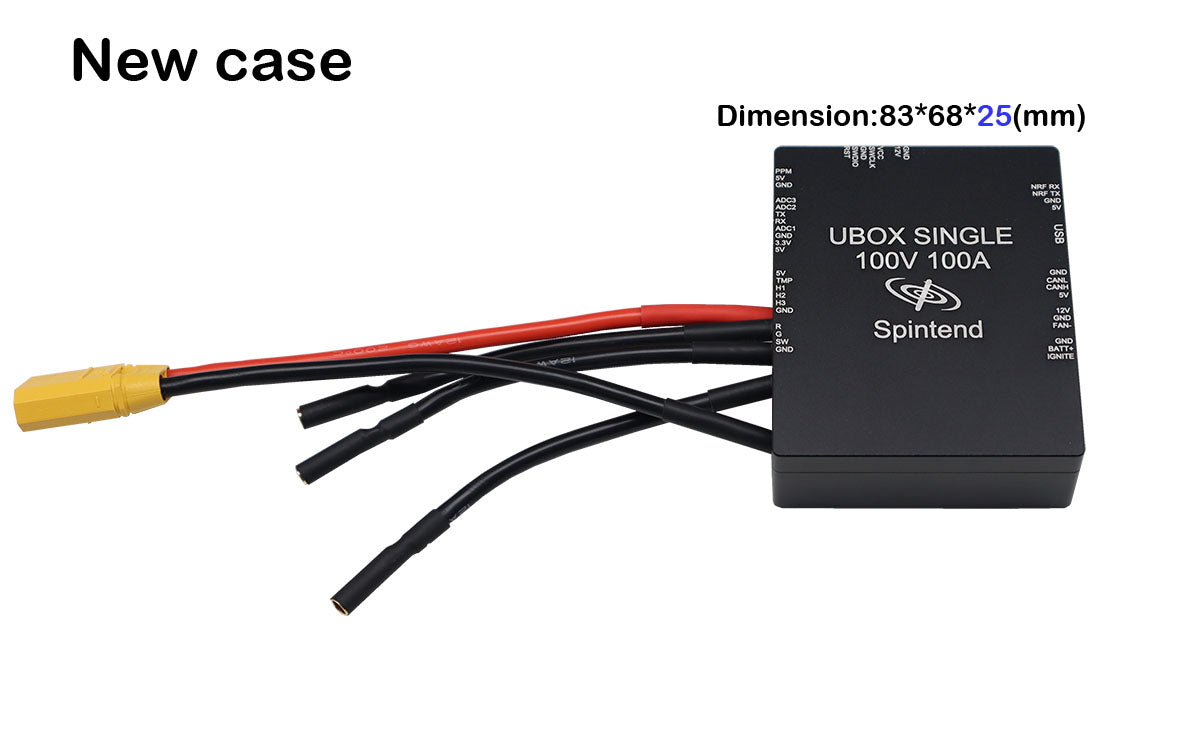 Single Ubox 100V 100A motor controller based on VESC