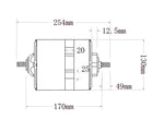 72V 6000W Powerful hubmotor for scooter racing