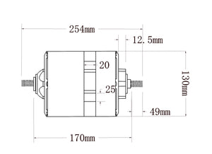 72V 6000W Powerful hubmotor for scooter racing