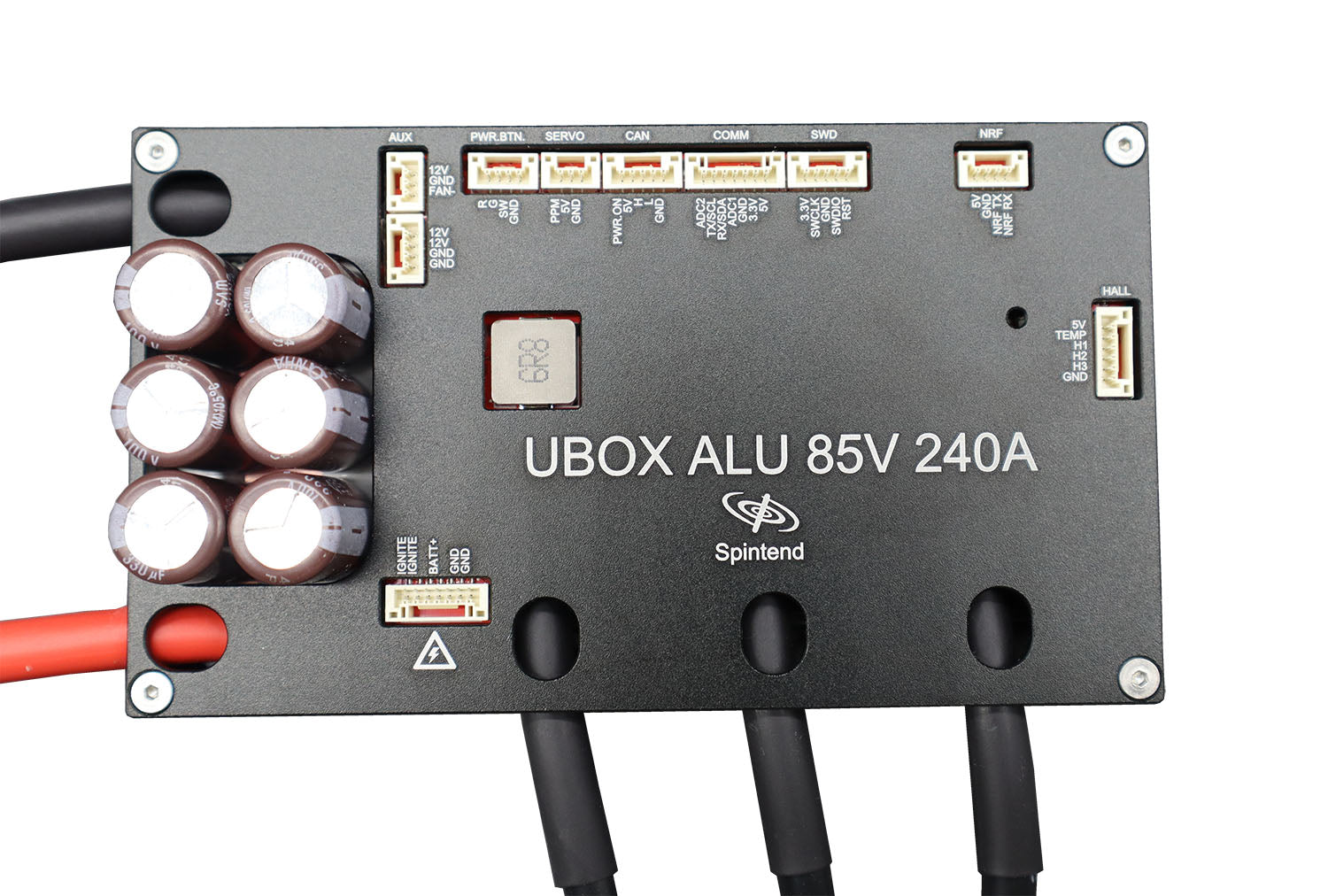 Single Ubox Aluminum controller 85V 240A controller based on VESC