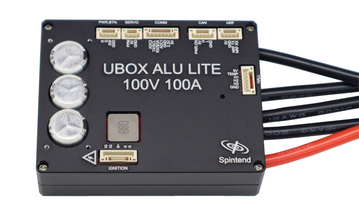 Single ubox Aluminum Lite controller 100V 100A based on VESC – Spintend