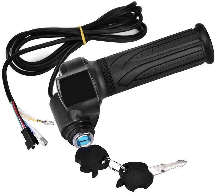 12-84V Universal Throttle Grip with lock key and LED battery