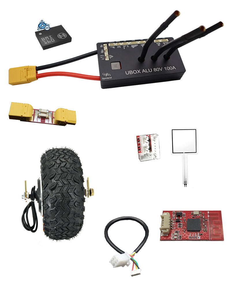 DIY powerful onewheel pack 6 : Ubox aluminum 80v 100A controller with 1000W hubmotor
