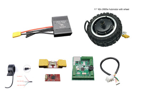 DIY Escooter | ebike Pack8: single ubox 100V 100A controller with 2800W hubmotor