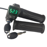 12-100V Universal Throttle Grip with lock key and LED battery display for ebike electric scooter